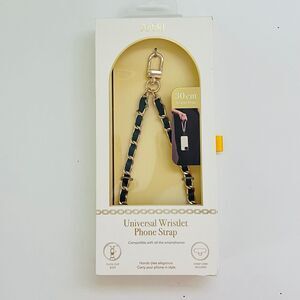 ARTIKL Black Gold Faux Leather Universal Bracelet Wristlet Smart Phone Strap